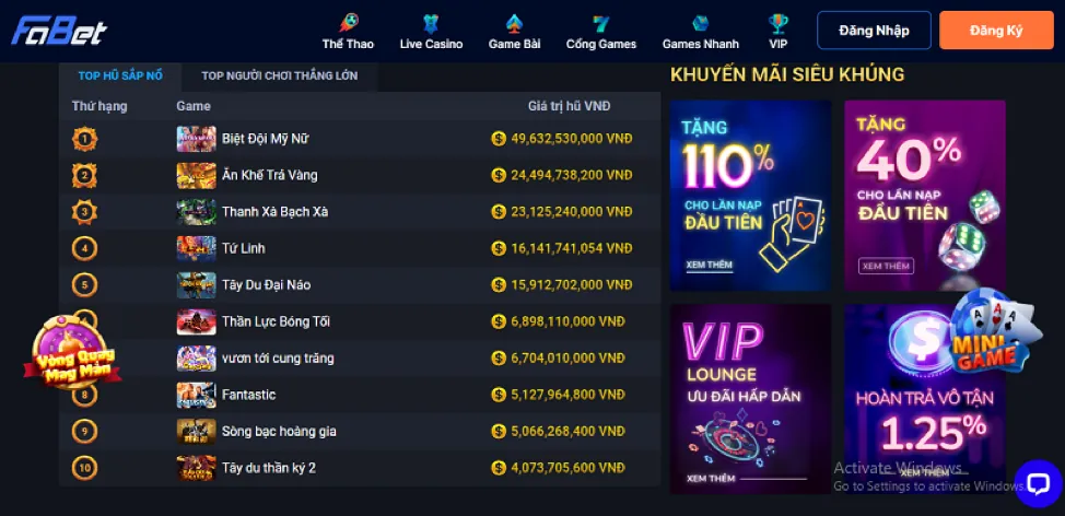 Ưu đãi chào mừng thành viên mới tại 8fbet nhà cái